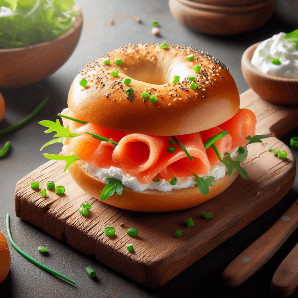 bagel au saumon